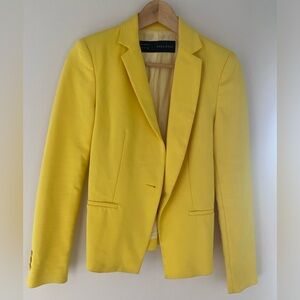 Yellow Suit Blazer - Zara - Size S